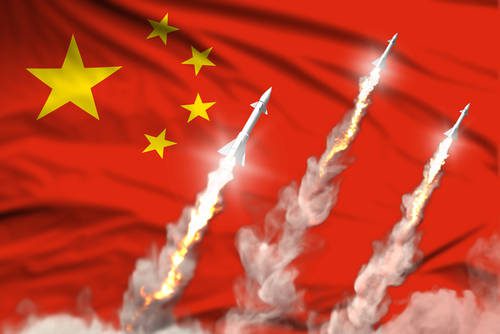 China Fires Missiles
