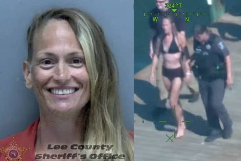 Breitbart YouTube Screen Grab Composite Via Lee County Sheriff's Office Body Footage and Mugshot