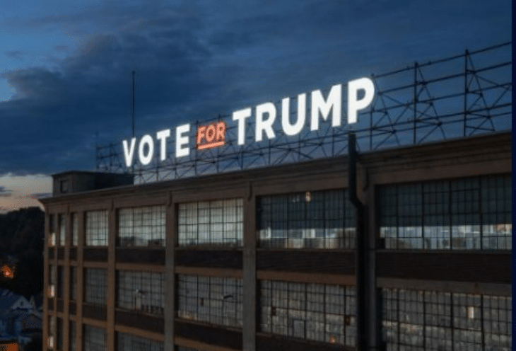 Dispute Over Large “Vote for Trump” Sign Ignites in Upstate New York