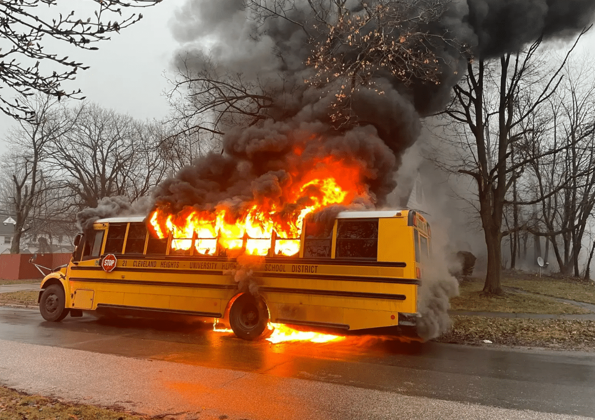 School Bus Fire: Driver’s Swift Action Saves Lives