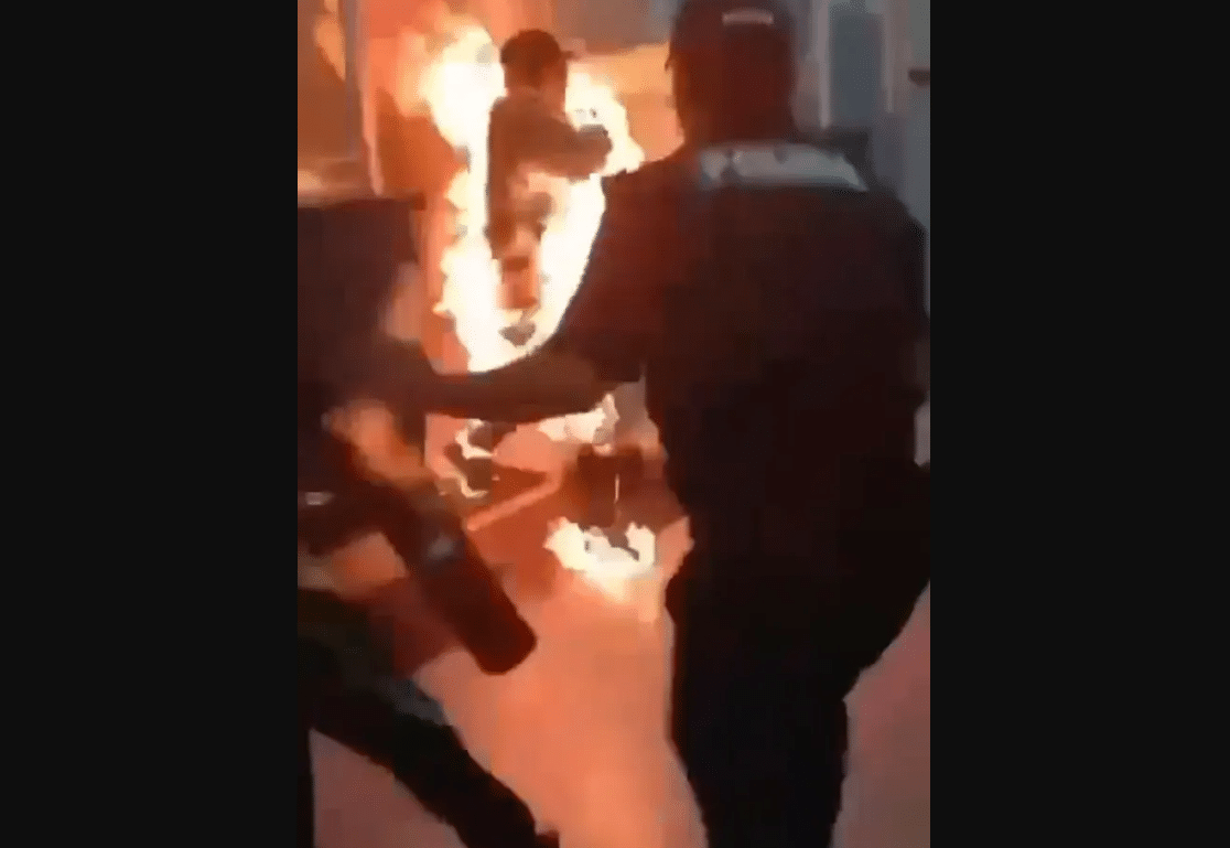 Passenger Sets Himself on Fire at Airport