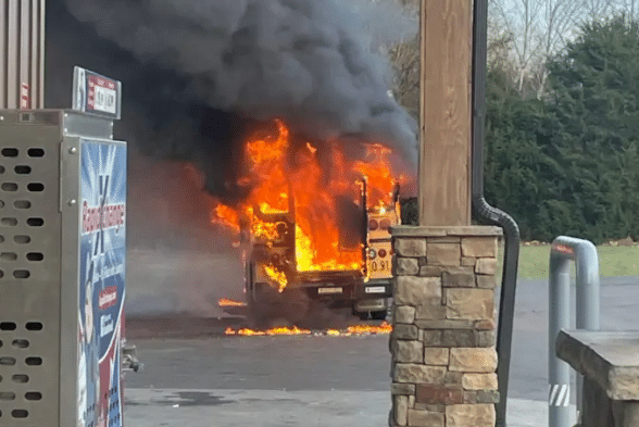 School Bus Bursts Into Flames With Kids Onboard