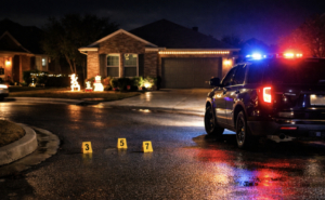 AI Image of Police Car in Front of House