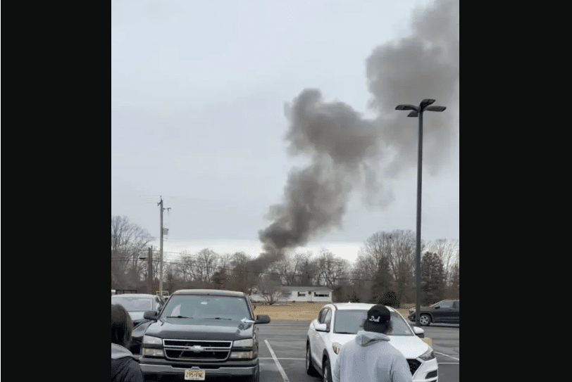 Two Helicopters Collide in Fiery Crash