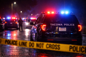 police flashing lights Via AI Image