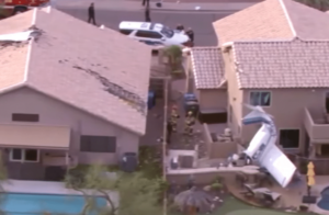 Plane Crashes Into Two Houses