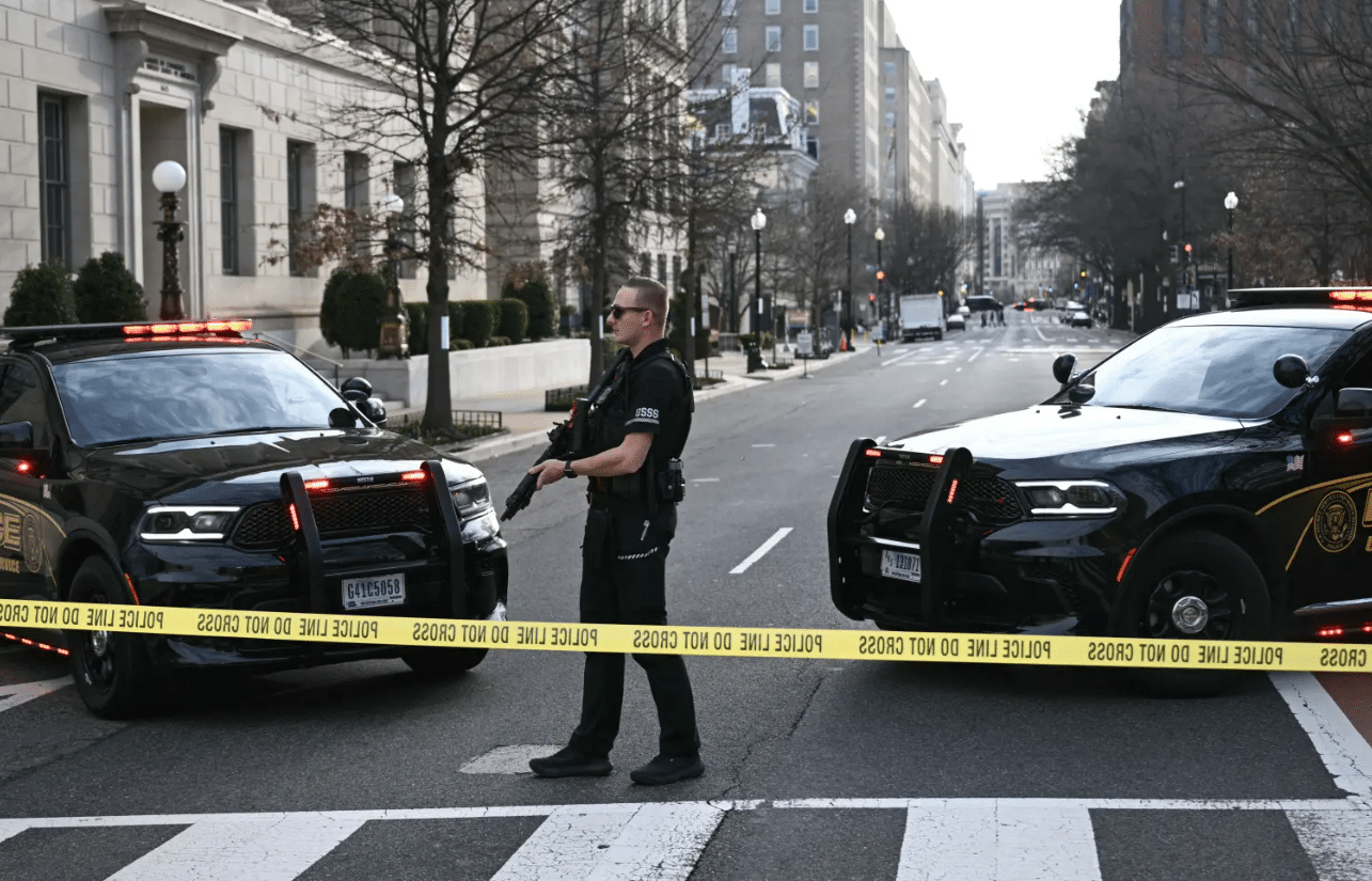 Van Slams Into White House Barricade