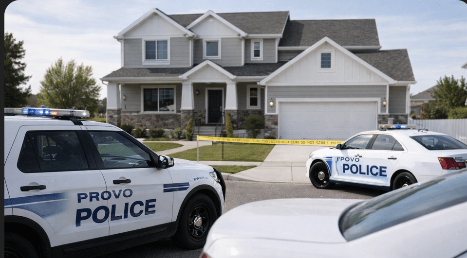 Provo Ut House and Police Via AI Image