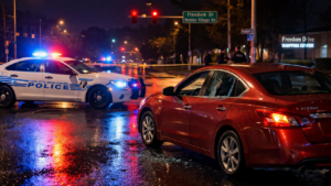 Car Window Shot Out Via AI Image