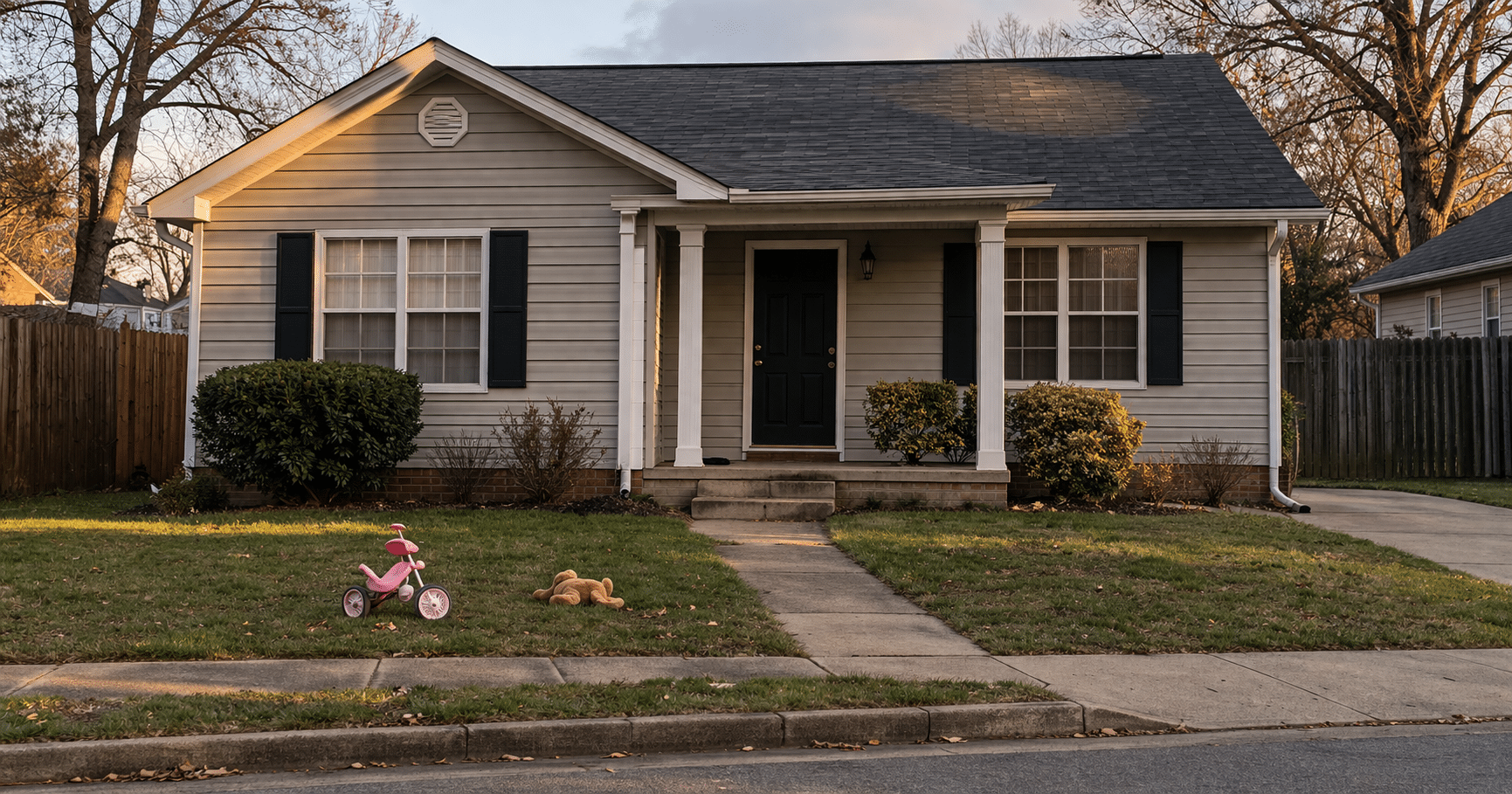 Suburban Home Via AI Image