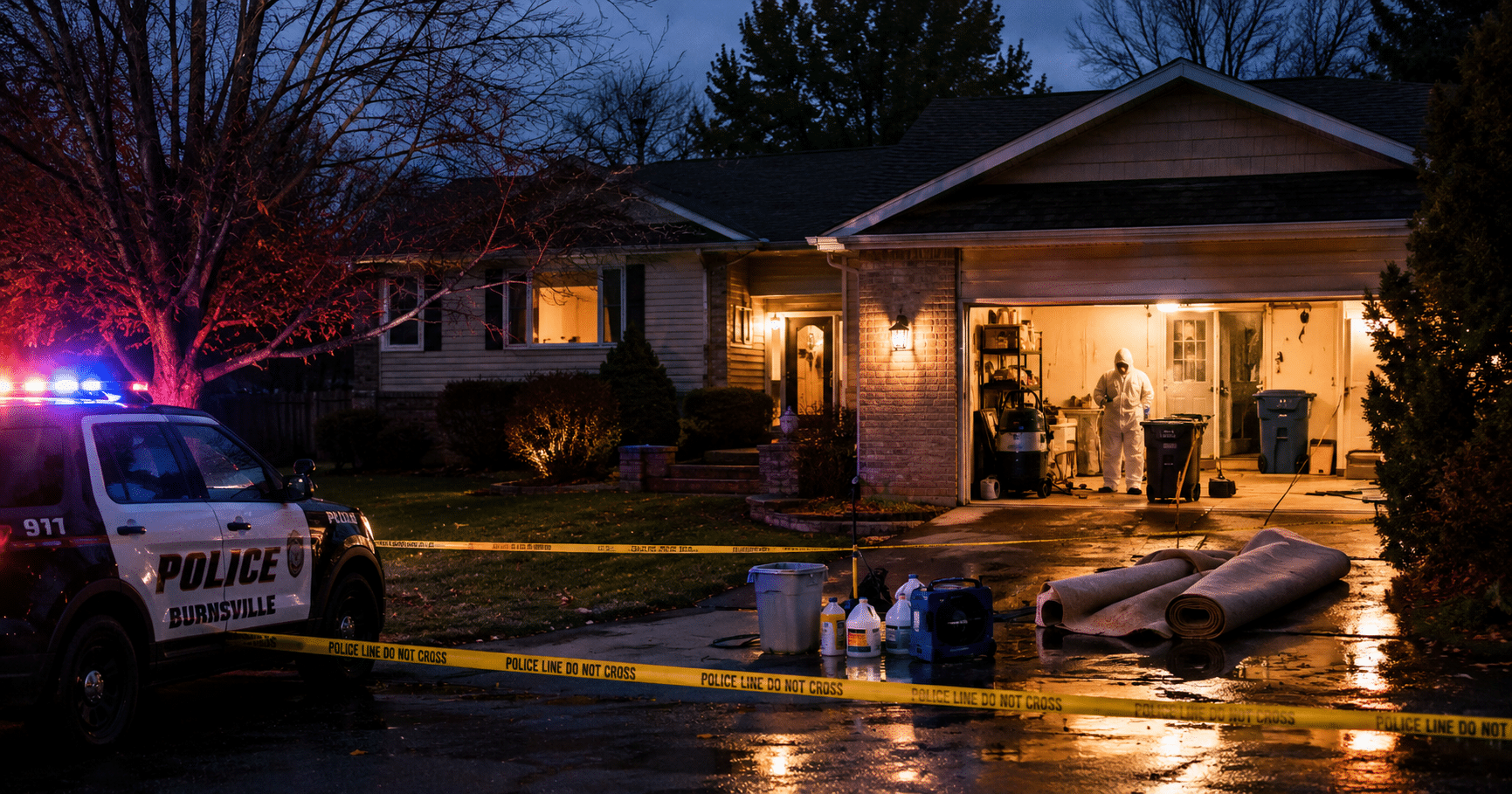 Crime Scene Via AI Image