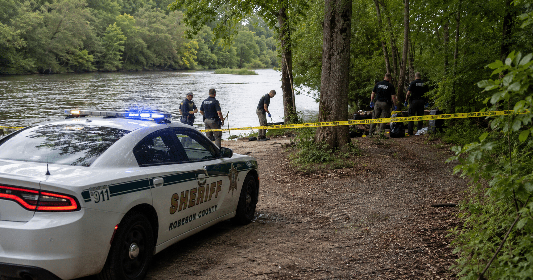 River Crime Scene Via AI Image