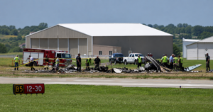 Hanger Accident Scene Via AI Image