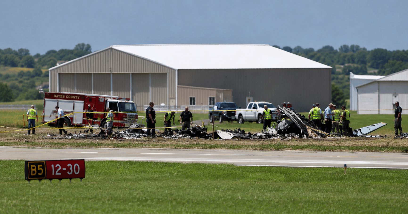 Hanger Accident Scene Via AI Image