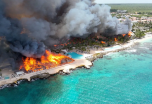 Tourist Dies as Massive Resort Fire Forces 1,700 to Flee