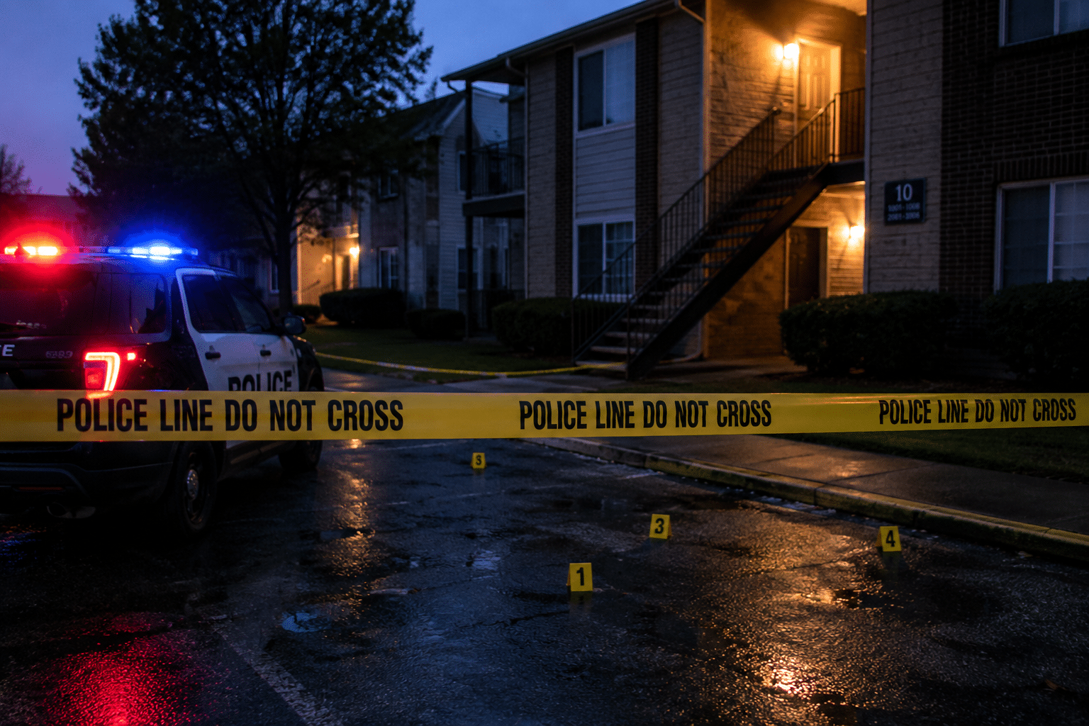 Apartment Crime Scene Via AI Image