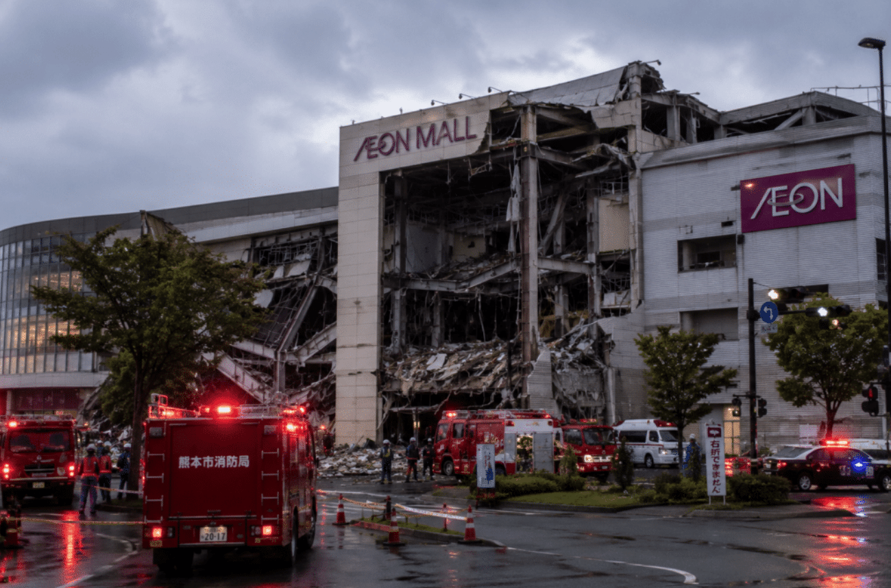 Massive Earthquake Traps Shoppers Inside Collapsed Mall