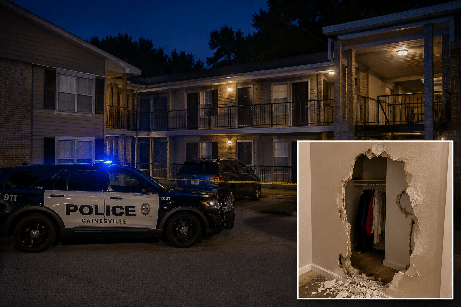Man Smashes Through Wall to Attack Teen Girl