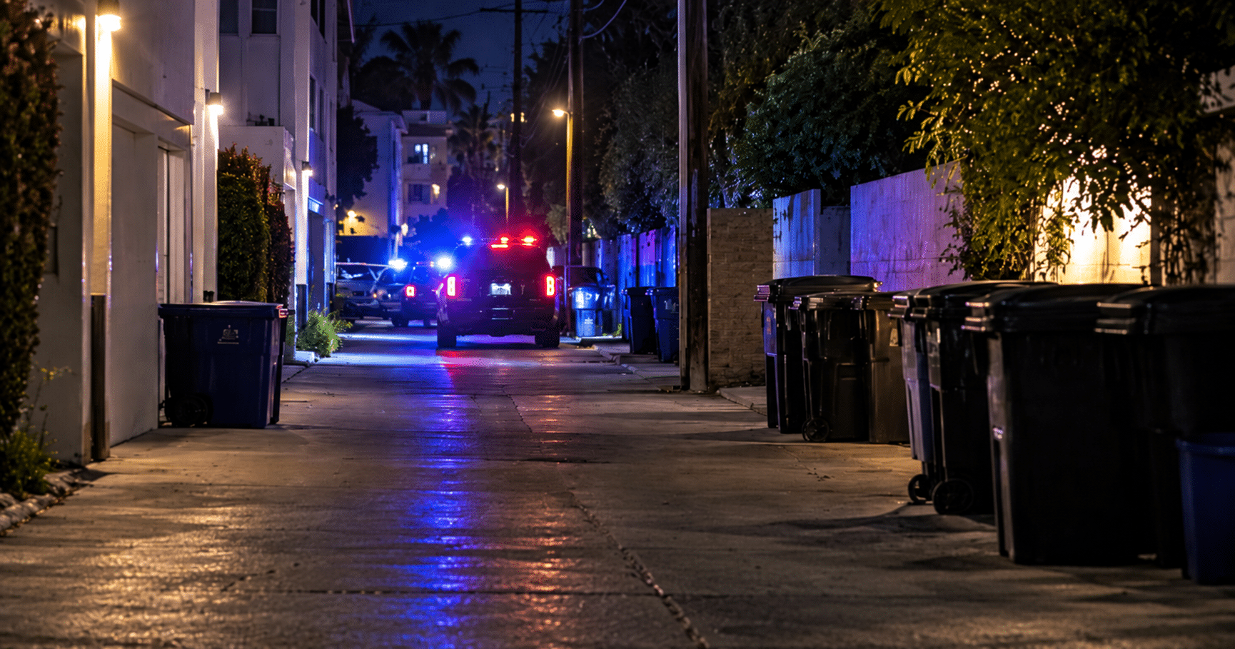 Police in Alley Way Via AI Image