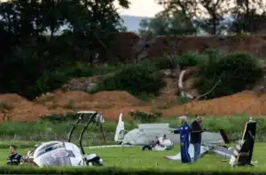 Plane Strikes Police Helicopter in Terrifying Airport Collision