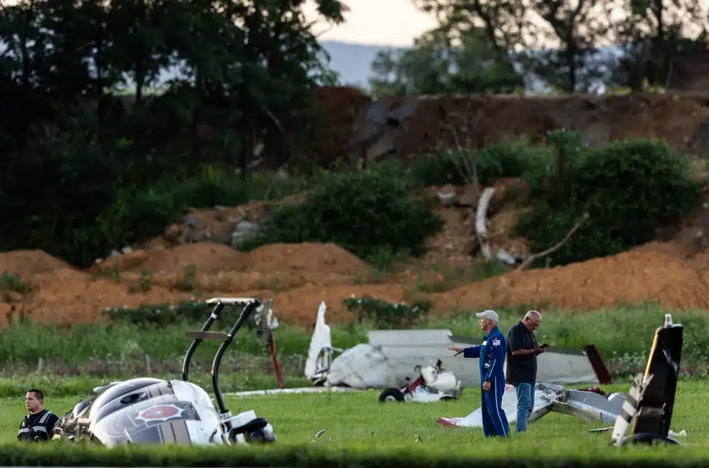 Plane Strikes Police Helicopter in Terrifying Airport Collision