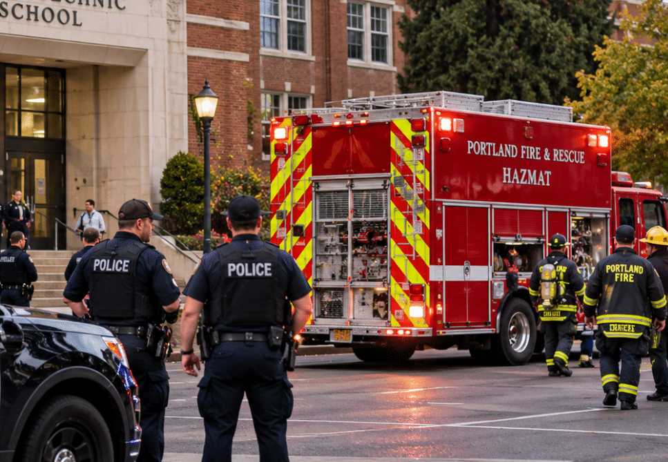 Teen Releases Toxic Gases Inside High School Cafeteria