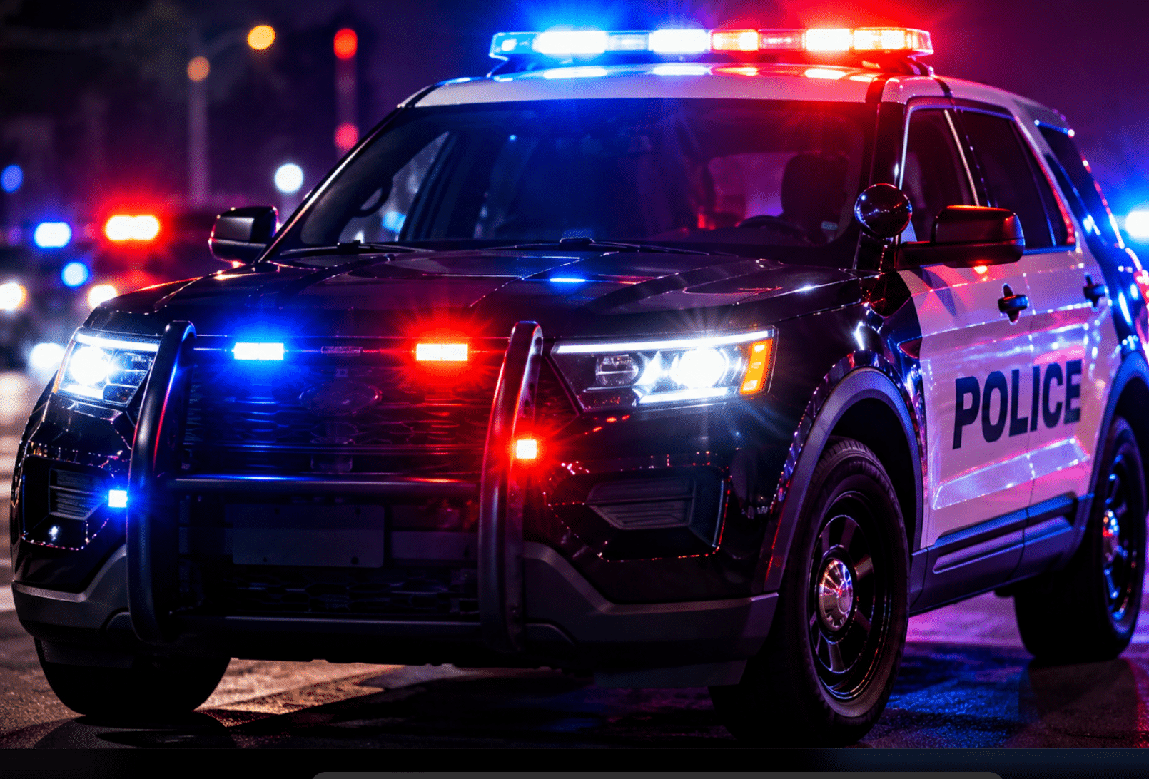 Police Car Via AI Image