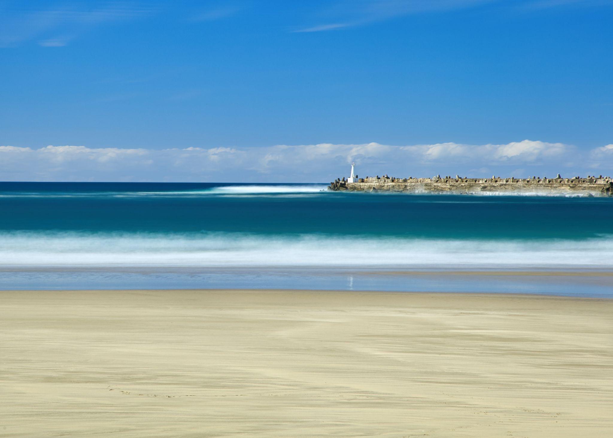coastal scene via ai image