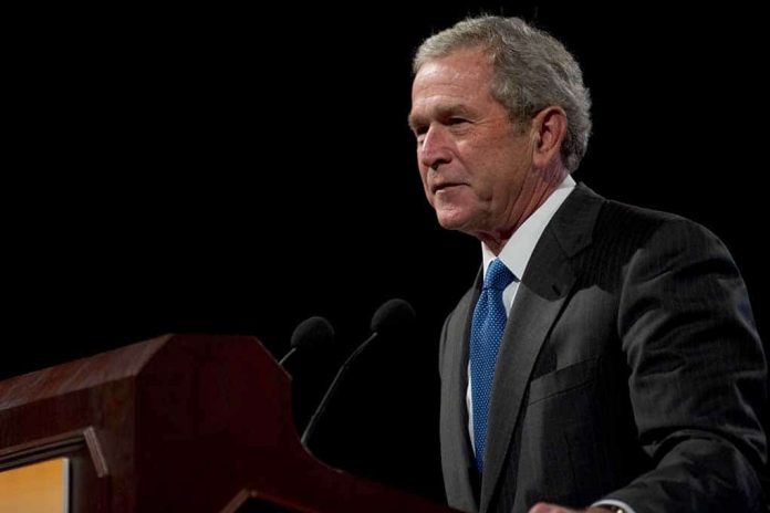 Military Veteran Confronts George W. Bush on Camera