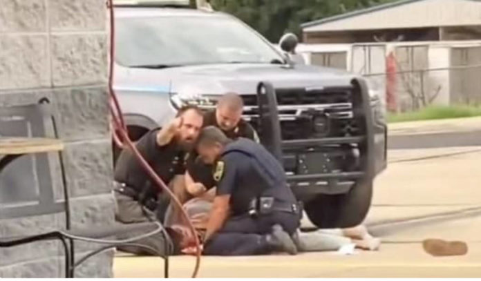 Via Twitter Cops Brutally Beating Man